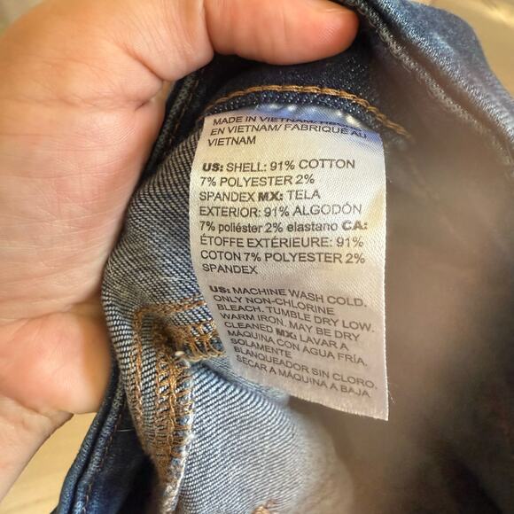 Chico's Women's Pull On Slim Boot Jeans High Rise Seamed Size 2.5R / 14R - Picture 6 of 7